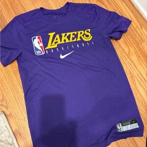 Nike Purple and Yellow Graphic Tee